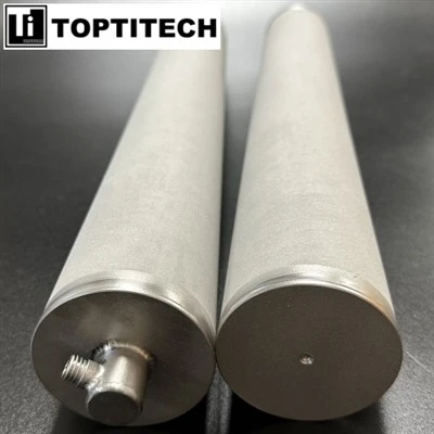 Anpassat 0.5um Titanium Rod Filter Cartridge Special Interface